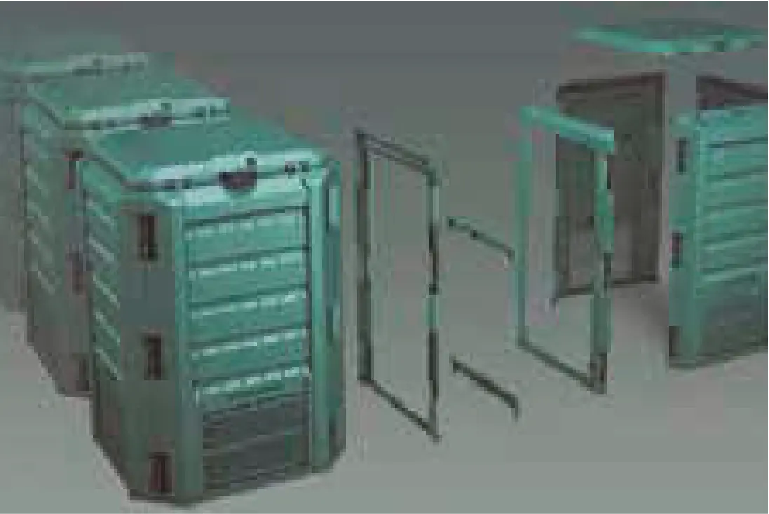 Compostera modular de 4800 litros