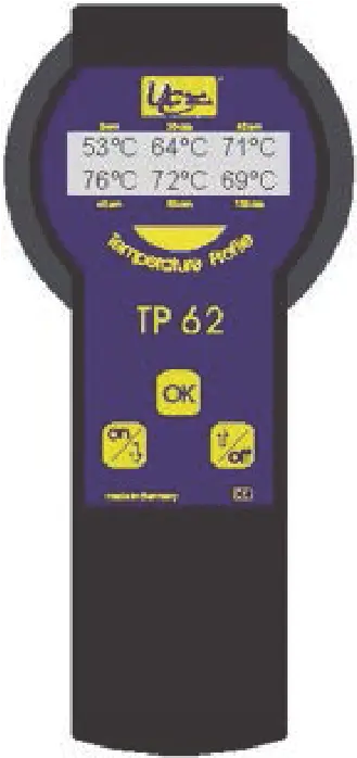 Sonda manual de perfil de temperatura TP62